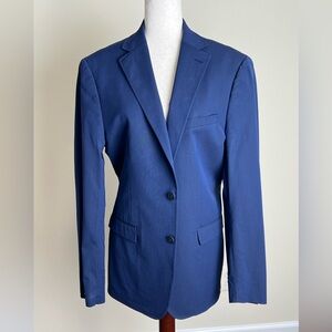 DKNY Men’s Navy Blazer Jacket Size 42L – Classic Two Button